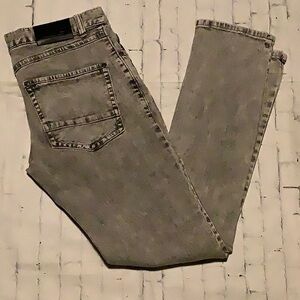 Mens jeans INC Jeans stone black skinny fit 30 waist 30 length GUC